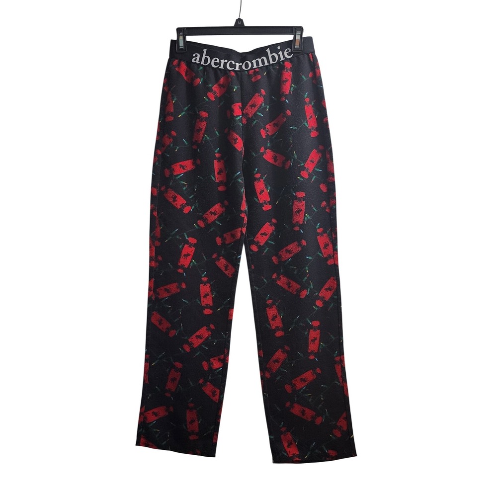 Abercrombie Kids Sleep Pants ‎ Christmas Candy Print Flame Resistant Size 15 16